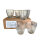6x Chocomel Glass 200ml Embossed Tumbler Drinking Glass Set New