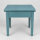 Wood Side Table Storage Vintage Beach Style Antique Blue 47x47 New