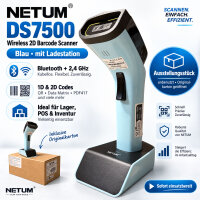 NETUM DS7500 Wireless 2D Barcode Scanner Bluetooth 2,4...