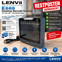 LENVII E688 Desktop Barcode Scanner 1D 2D QR USB...