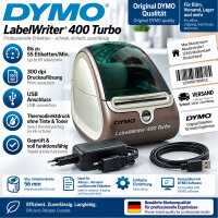 DYMO LabelWriter 400 Turbo Etikettendrucker 300 dpi USB...