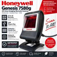 Honeywell Genesis 7580g 2D Barcode Scanner – USB...