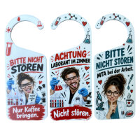 Edition Klug Set of 3 Laboratory Door Hangers MTA Lab...