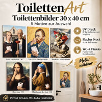 ToilettenArt Toilet Picture 30 × 40 cm –...