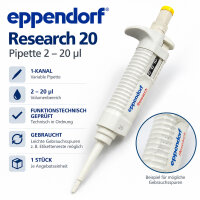 Eppendorf Research 20 Pipette 2-20 µL Single...