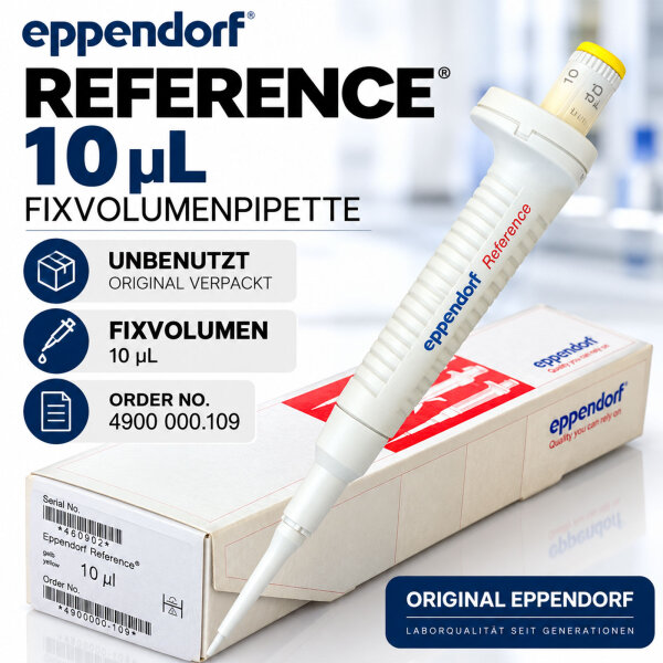 Eppendorf Reference 10 µL Fixvolumenpipette – unbenutzt original verpackt – 4900 000.109
