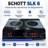 SCHOTT SLK 6 Glaskeramik-Laborkocher mit...