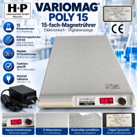 H+P VARIOMAG POLY 15 – 15-fach-Magnetrührer...