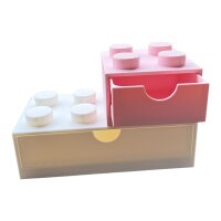BrickStyle Desktop Organizer mit Schubladen | stapelbar | Büro & Homeoffice Klemmstein