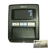 Safescan 155-S Black Geldscheinprüfer mit Wertzählung – geprüft, Software aktualisiert, inkl. Netzteil