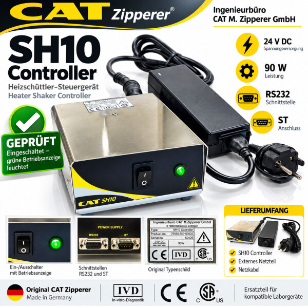 CAT Zipperer SH10 Controller – Heizschüttler-Steuergerät mit Netzteil